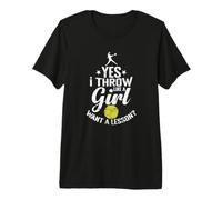 Oui, Je Lance comme Une Fille Veut Une leçon de Softball T-Shirt Haut de Gamme