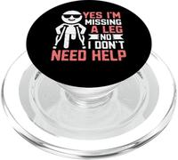 Oui, Je Manque Une Jambe Non, Je n'ai Pas Besoin d'aide amputé PopSockets PopGrip pour MagSafe