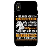 Oui, Je Monte à Cheval Non, Vous ne Pouvez Pas Monter à Cheval Oui, Les Chevaux Le sont Coque pour iPhone X/XS