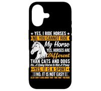 Oui, Je Monte à Cheval Non, Vous ne Pouvez Pas Monter à Cheval Oui, Les Chevaux Le sont Coque pour iPhone 17