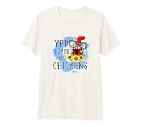 Oui, Je Parle à Chickens Farm Animal Lover Chicken T-Shirt Haut de Gamme
