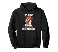 Oui, je parle à des poulets, drôle de poulet, amoureux des animaux de ferme Sweat à Capuche