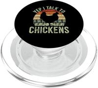 Oui, Je Parle à Mes Poulets Vintage PopSockets PopGrip pour MagSafe