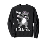 Oui, Je Parle aux Chats... Un Amateur de Chats Amusant Qui Danse Sweatshirt