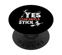 Oui, Je Peux Conduire Un bâton pour Halloween PopSockets PopGrip Adhésif