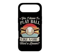 Oui, Je Sais, Je Joue au Ballon comme Une Fille Veut Une leçon de Baseball Coque pour iPhone Air