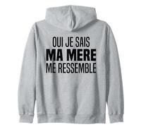 Oui Je Sais Ma Mère Me Ressemble Fille Et Fils Maman Enfants Sweat à Capuche