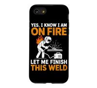 Oui, Je Sais Que Je suis en feu, Laisse-Moi Terminer Cette Soudure Coque pour iPhone SE (2020) / 7/8