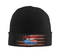 Oui, Je suis Américain. Non, Je n'ai Pas Voté pour Lui. Bonnet en Tricot Coupe-Vent Bonnet Homme Doux Chapeau Tricoté pour Shopping l'escalade Temps Froid