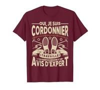 Oui, Je suis Cordonnier Humour T-Shirt, Homme, Marron, S