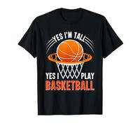 Oui, Je suis Grand, Oui, Je Joue au Basket Funny Sports T-Shirt