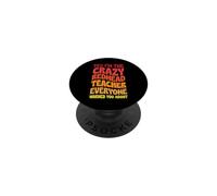 Oui, Je suis la Prof rousse Folle Dont Tout Le Monde Vous a prévenu PopSockets PopGrip Adhésif