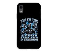 Oui, Je suis l'alpha dans Cette pièce - Funny Wolf Meme Guys Men Coque pour iPhone XR