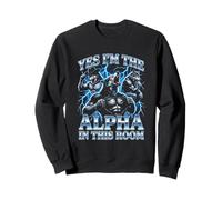 Oui, Je suis l'alpha dans Cette pièce - Funny Wolf Meme Guys Men Sweatshirt