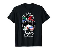 Oui, Je suis Les Deux Mexican American Pride T-Shirt