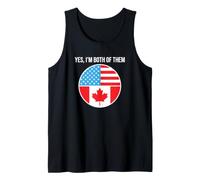Oui, Je suis Tous Les Deux Canadiens américains Débardeur