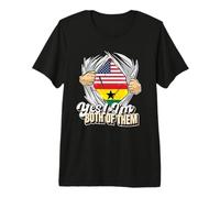 Oui! Je suis Tous Les Deux Double citoyenneté Ghana T-Shirt Haut de Gamme