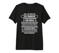 Oui Je suis Un Fils Chanceux J'Ai été élevé par Une Maman T-Shirt Haut de Gamme