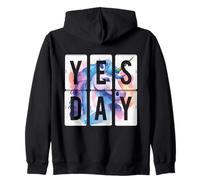 Oui Jour Yes Day Licorne Arc-En-Ciel Sweat à Capuche