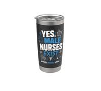 Oui, les infirmiers existent - Fierté des soignants Gobelet isotherme en acier inoxydable double paroi