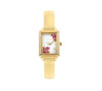 Oui&me Montre Femme, Seul Temps, Analogique, 33 mm, Collection FINETTE, Fleurs, Bracelet Cuir - ME010426