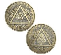 Oui Non Challenge Coin Décision Maker Divination Coin