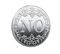 Oui Non Décision-Makers - Metal Memoral Coin | Coin ÉLectorale Pour Adultes, Pièces De Collection À Double Face Comme Un Porte-Chance, IDée Cadeau Vintage Pour Les Amoureux Des Pièces, Une Aide À La P
