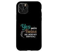 Oui Nous Sommes Jumeaux Non Nous ne Sommes Pas identiques à Une Famille correspondante Coque pour iPhone 11 Pro