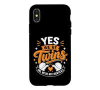 Oui, Nous Sommes Jumeaux Non, Nous ne Sommes Pas identiques Coque pour iPhone X/XS