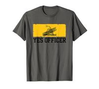 Oui Officier Gadsden Drapeau Parodie Anti Autoritaire T-Shirt