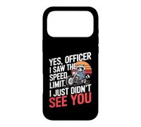 Oui Officier Je n'ai Pas Vu Moto Coque pour iPhone 17 Pro Max