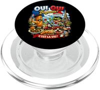 Oui Oui Baguette Humour French Paris Culture Alimentaire PopSockets PopGrip pour MagSafe