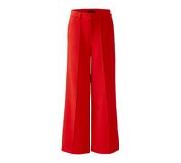 OUI Pantalon à plis rouge vif / blanc, Taille 40