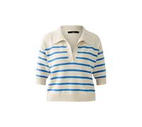 OUI Pull-over bleu / blanc cassé, Taille S-M