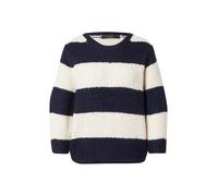 OUI Pull-over 'Esmy' bleu foncé / blanc perle, Taille XXL