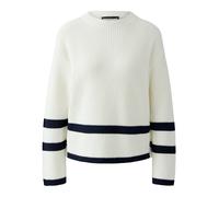 OUI Pull-over 'VINIAH' bleu marine / blanc, Taille M