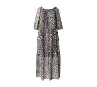 OUI Robe écru / beige clair / noir, Taille 36