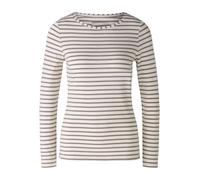 OUI T-shirt 'Sumiko' marron / blanc cassé, Taille XXL