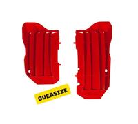 Ouïes de radiateur moto Rtech Oversize Rouge TU