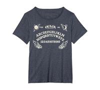 Ouija Classic Game Board Vintage Logo T-Shirt, Femme Grandes Tailles, Bleu Chiné, 2X