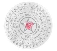 Ouija Spirit Board Pendulum - Messages de communication en acrylique avec lettres et chiffres - Pendulum pour le jeu de hasard pour médiums et débutants, astrologues