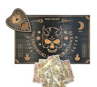 Ouija Spirit Board - Planche de divination à messages en bois, planchette avec chiffres | Pendule décideur pour salles de méditation de yoga à domicile, ensemble d'outils de guidage de décoration spir