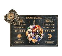 Ouija Spirit Board - Planche de divination à messages en bois, planchette avec chiffres | Pendule décideur pour salles de méditation de yoga à domicile, ensemble d'outils de guidage de décoration spir