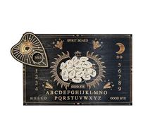 Ouija Spirit Board - Planche de divination à messages en bois, planchette avec chiffres | Pendule décideur pour salles de méditation de yoga à domicile, ensemble d'outils de guidage de décoration spir