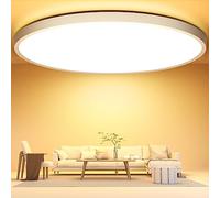 OUILA Ø40CM Plafonnier Led, 3000K Plafonier 36W 3600LM Luminaire Plafonier IP44 Lampe Plafond, Plafonnier LED Salle de Bain pour Chambre, Cuisine, Salon, Balcon, Bureau, Porche