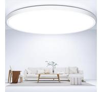 OUILA Ø40CM Plafonnier Led, 6500K LED Plafonnier 36W 3600LM Luminaire Plafonier IP44 Lampe Plafond, Plafonier LED Salle de Bain pour Chambre, Cuisine, Salon, Balcon, Bureau, Porche