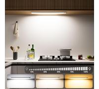 OUILA Lampe LED pour armoire 43 cm - 3000/4000/6500K, détecteur de mouvement, dimmable, magnétique