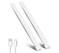 OUILA 60CM Lampe de Placard, 5000mAh Eclairage Led Rechargeable Interieur USB Sans Fil LED d'Armoire 5000K Lampe de Placard à Détecteur de Mouvement pour Armoire Escalier Cuisine Couloir
