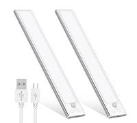 Ouila Lampe de placard intérieure LED rechargeable – Sans fil, dimmable, détecteur de mouvement