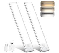 OUILA Lampe de Placard, Eclairage Led Rechargeable Interieur Placard,Sans Fi,Dimmable Lampe Led Detecteur Mouvement,Lumière Led pour Armoire Placard Escalier Cuisine